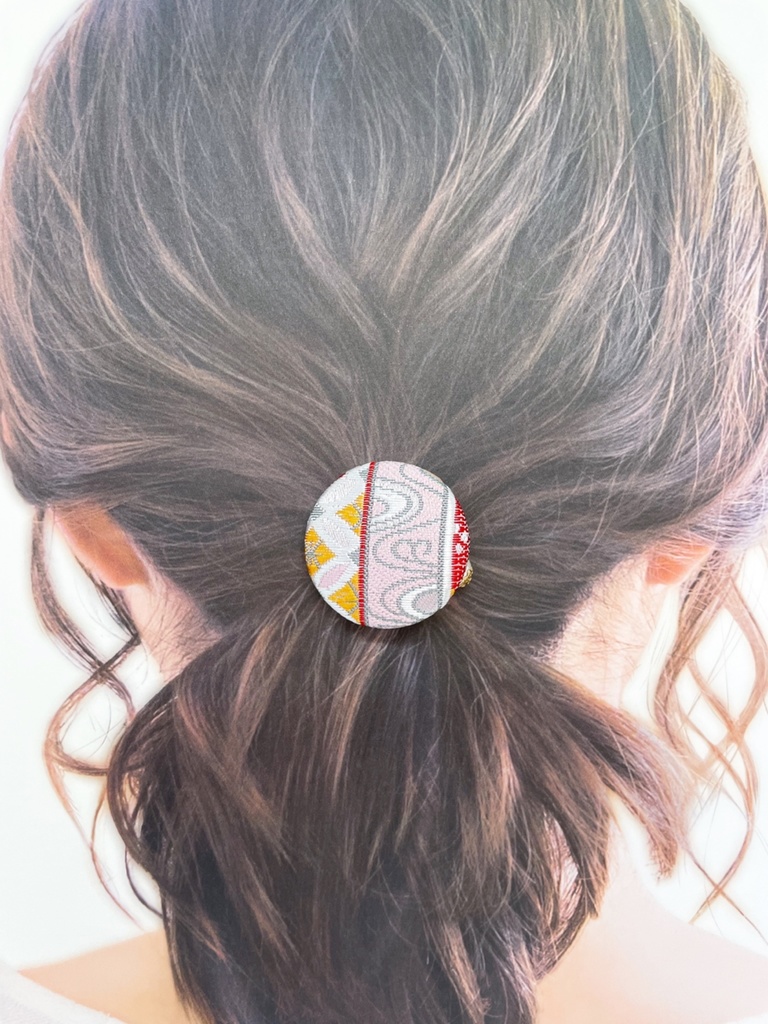 【剣が刻】金襴ヘアゴム…『飯綱』