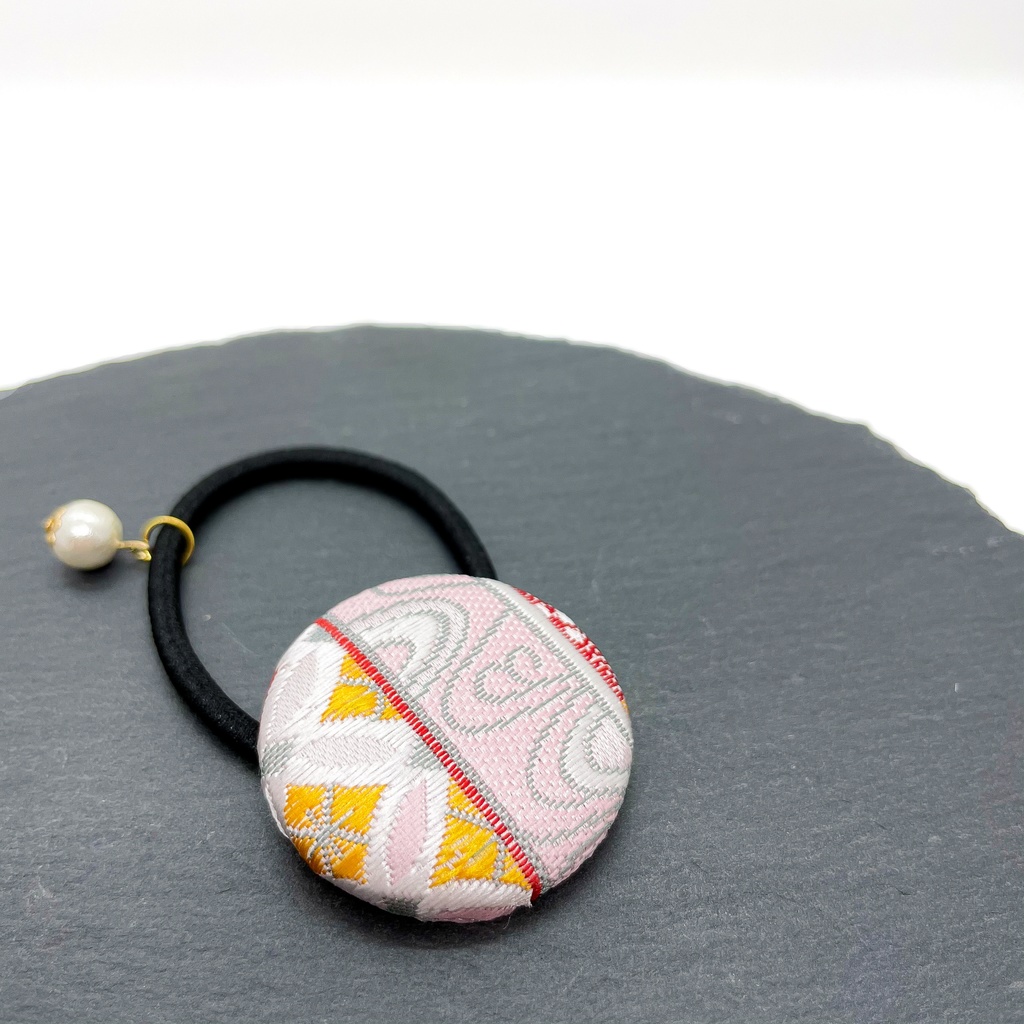 【剣が刻】金襴ヘアゴム…『飯綱』