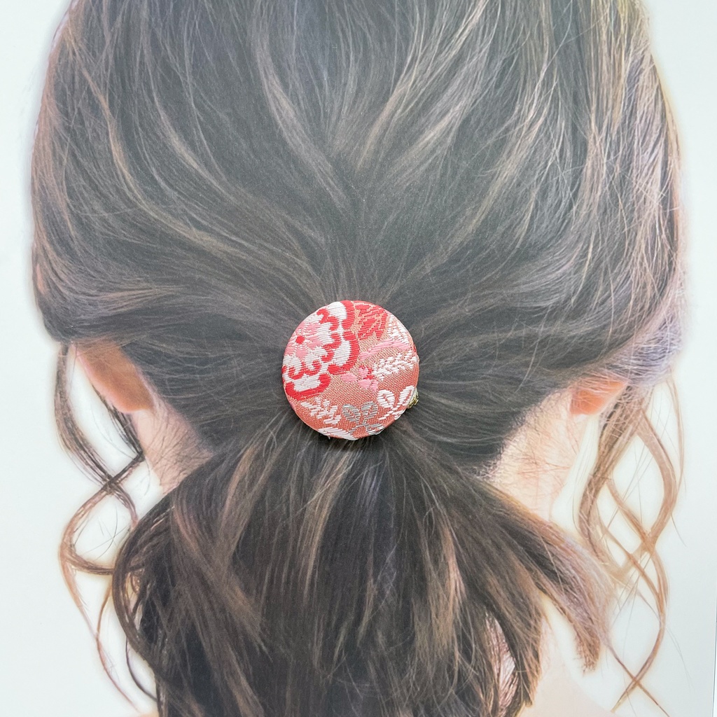 【剣が刻】金襴ヘアゴム…『梢姫』