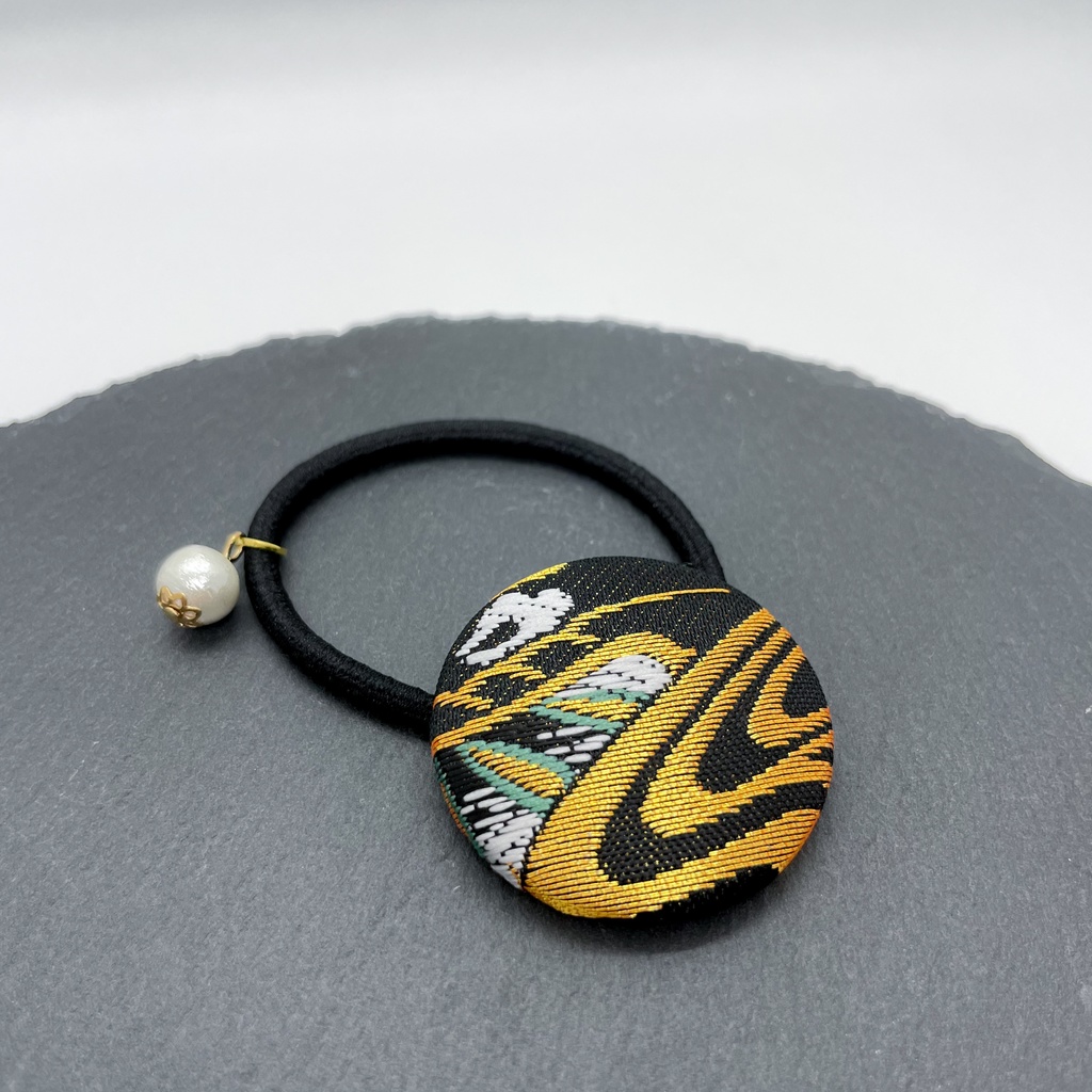 【剣が刻】金襴ヘアゴム…『蛟』