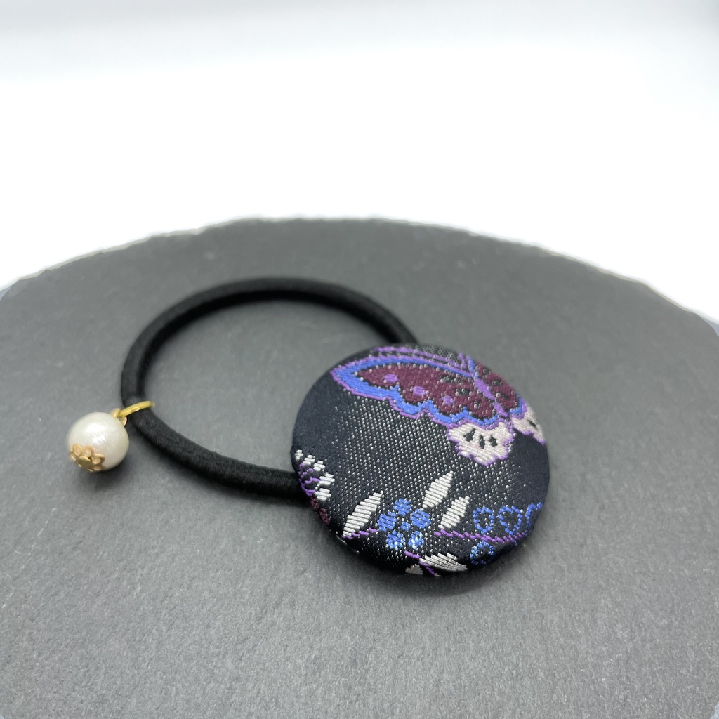 【剣が刻】金襴ヘアゴム…『卯蝶』