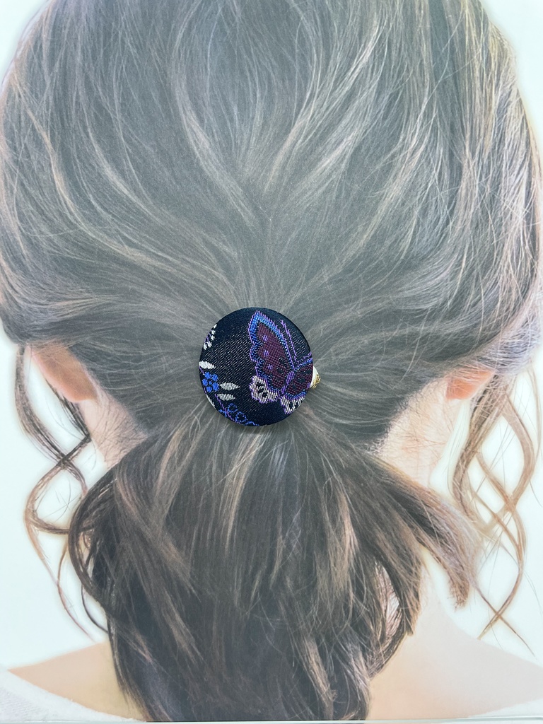 【剣が刻】金襴ヘアゴム…『卯蝶』