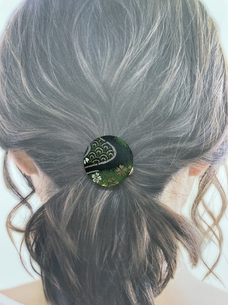 【剣が刻】金襴ヘアゴム…『青波征一郎』