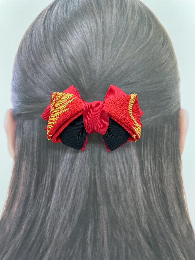 【剣が刻】金襴バレッタ…『鴇羽』