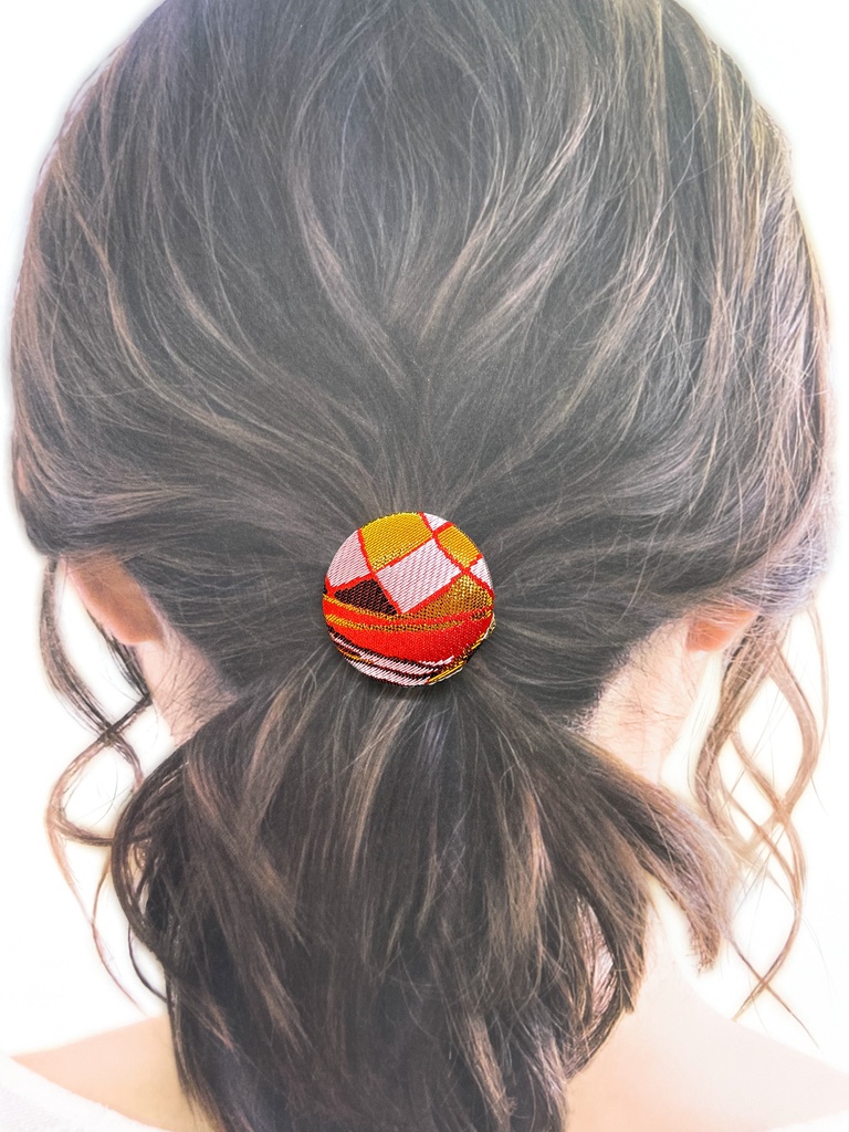 【剣が刻】金襴ヘアゴム…『荒木又右衛門』