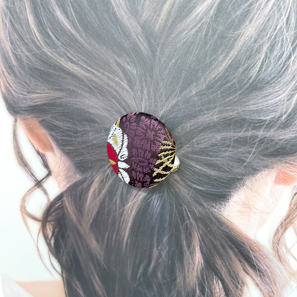 【剣が刻】金襴ヘアゴム…『伊吹』