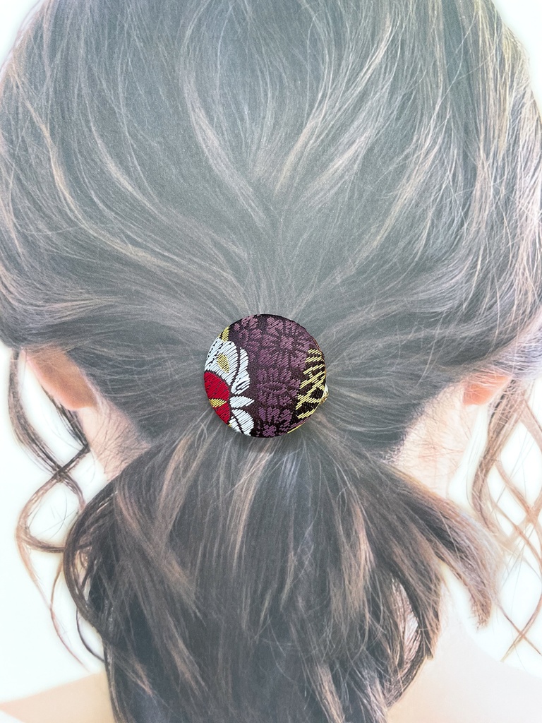 【剣が刻】金襴ヘアゴム…『伊吹』