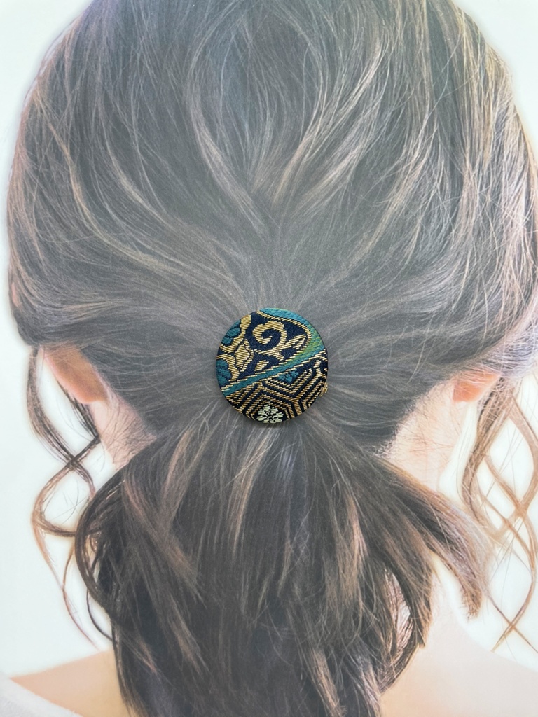 【剣が刻】金襴ヘアゴム…『由比正雪』