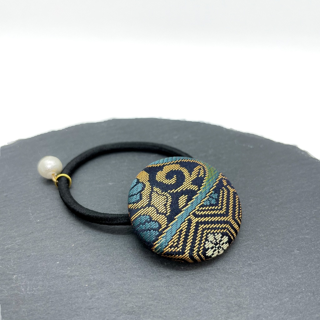 【剣が刻】金襴ヘアゴム…『由比正雪』