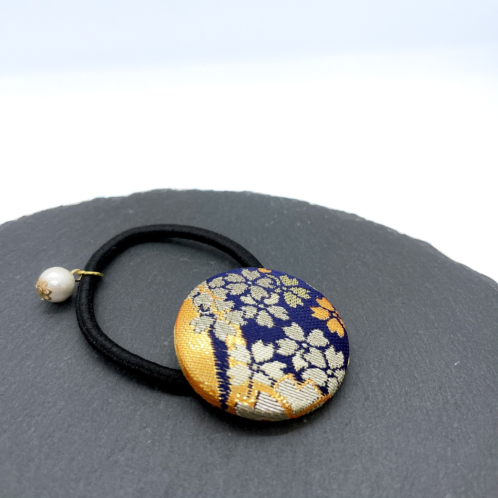 【剣が刻】金襴ヘアゴム…『深美萌夏』