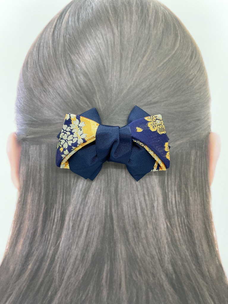 【剣が刻】金襴バレッタ…『深美萌夏』