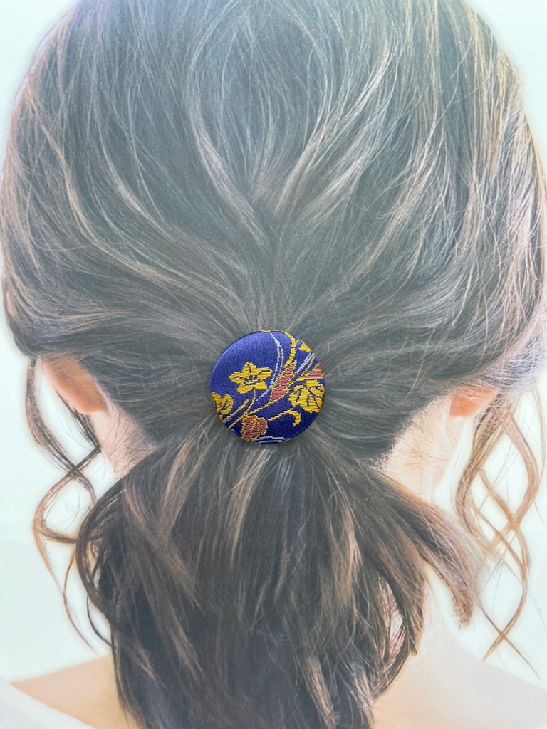 【剣が刻】金襴ヘアゴム…『天海』