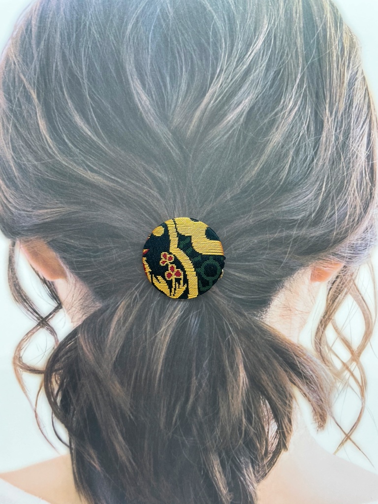 【剣が刻】金襴ヘアゴム…『闇蛇羅』