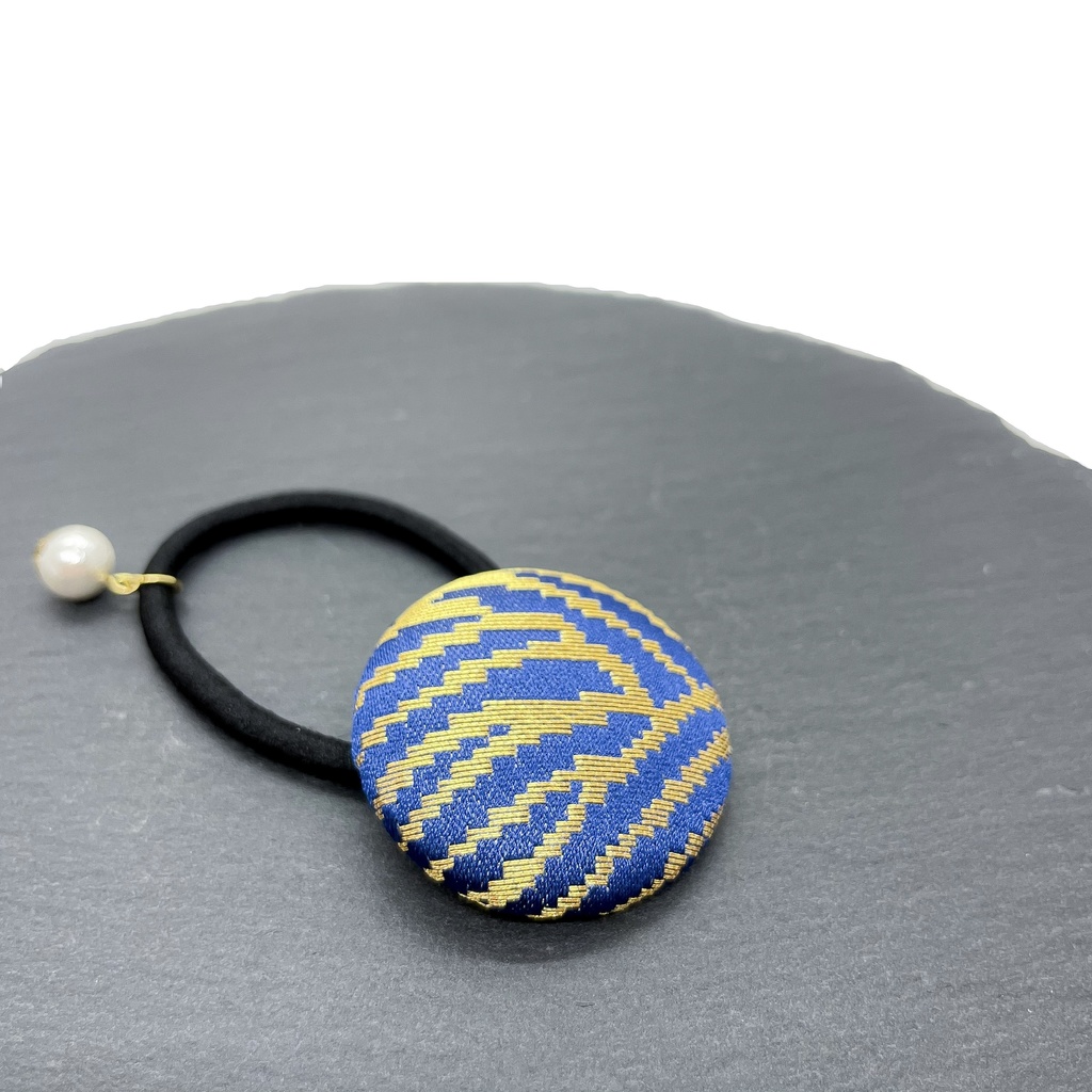 【剣が刻】金襴ヘアゴム...『叉梵』