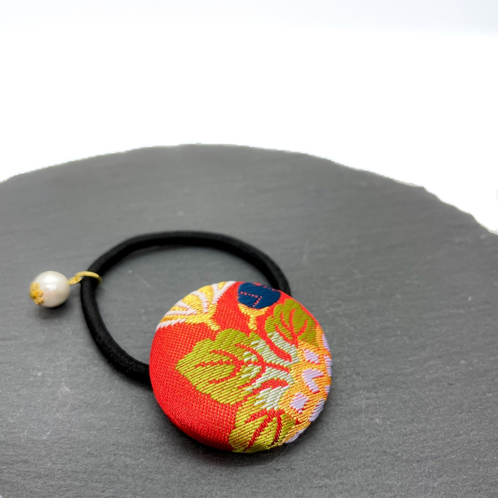 【剣が刻】金襴ヘアゴム...『狩野探幽』