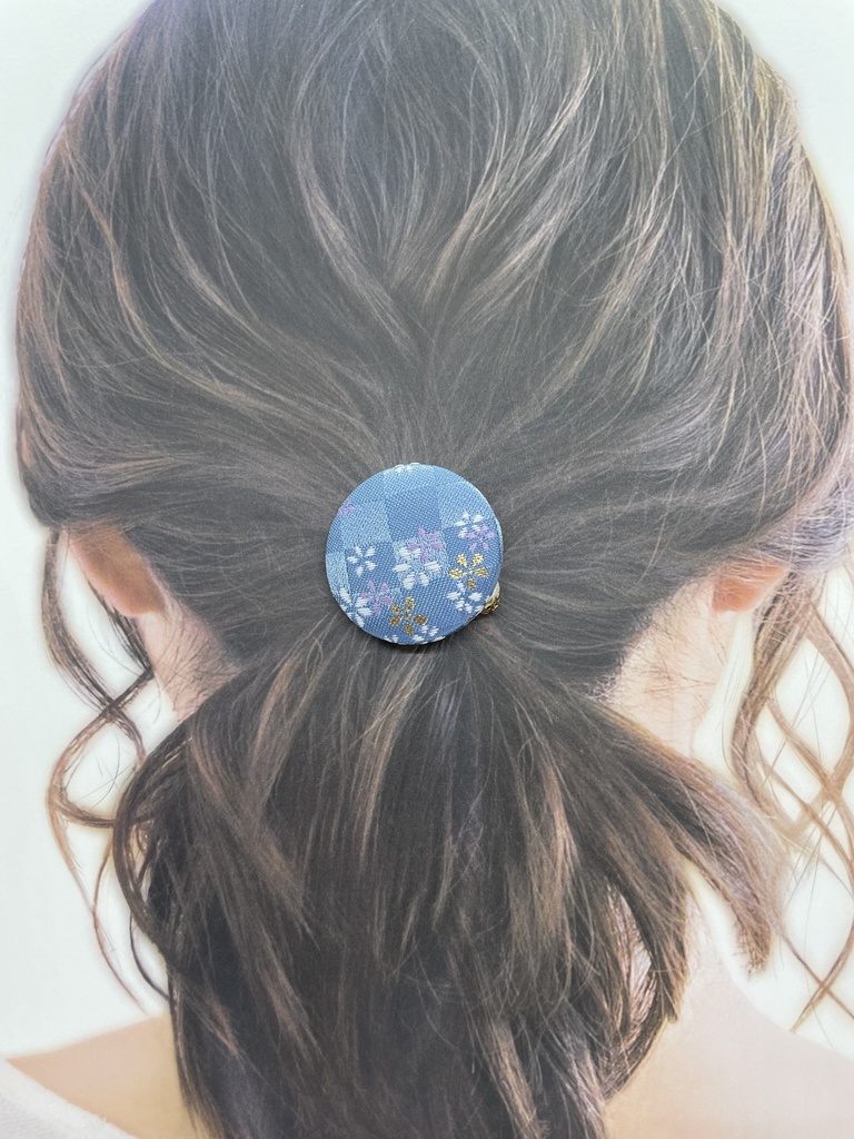 【剣が刻】金襴ヘアゴム...『八瀬』