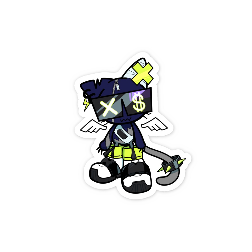 麦ねこステッカー