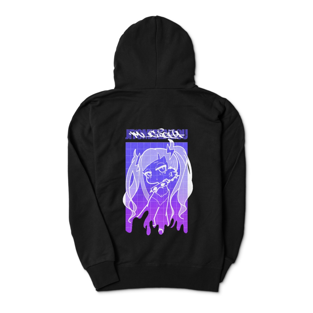 ネオンちゃんプルオーバーパーカー（背面）