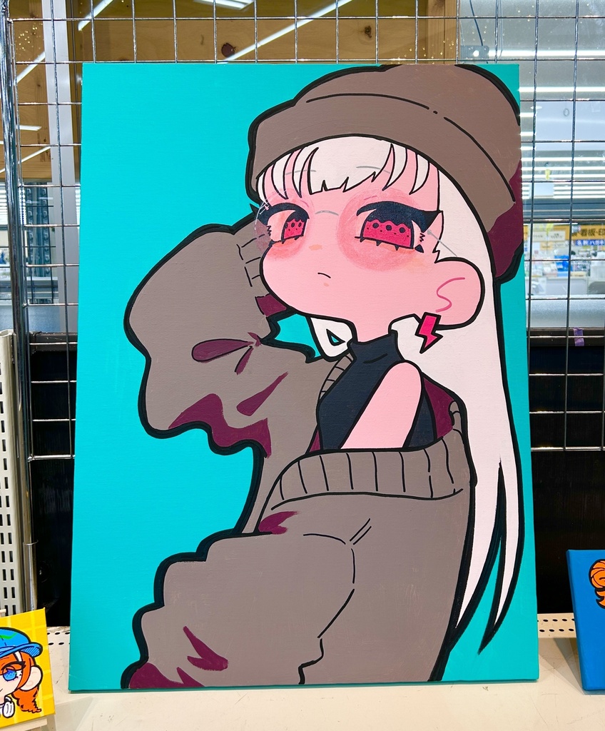 宇都宮POPUP期間限定　ライブペイントキャンバス①