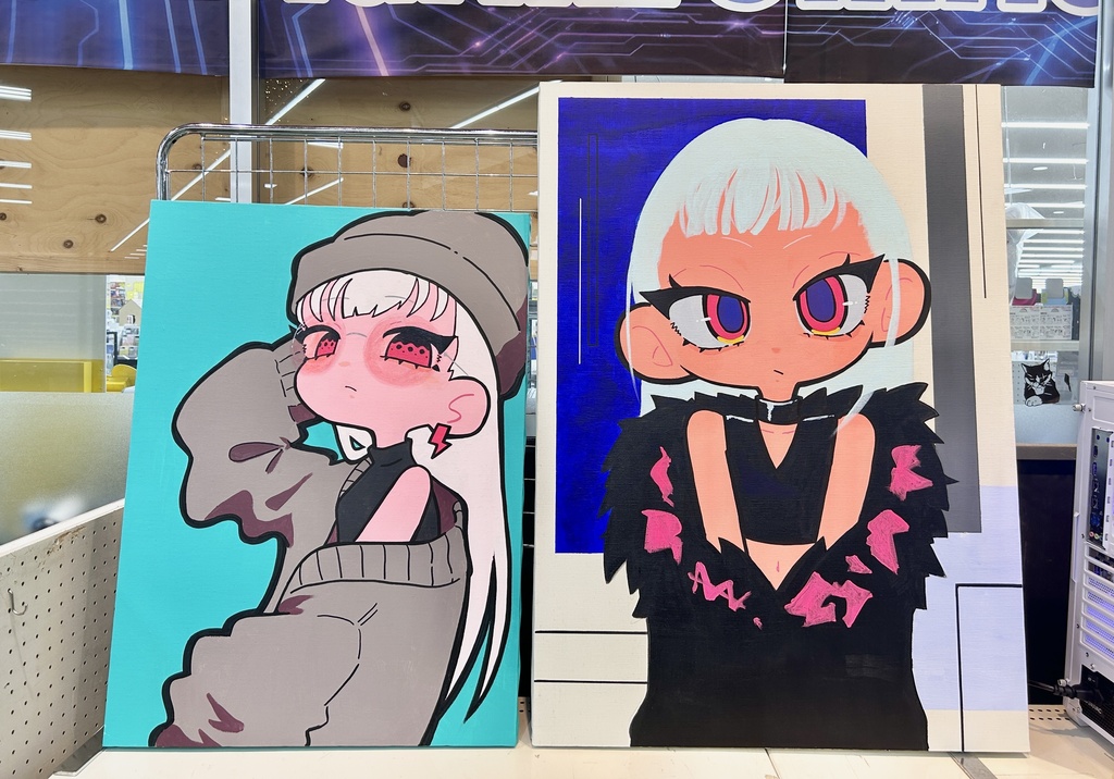 宇都宮POPUP期間限定 ライブペイントキャンバス①