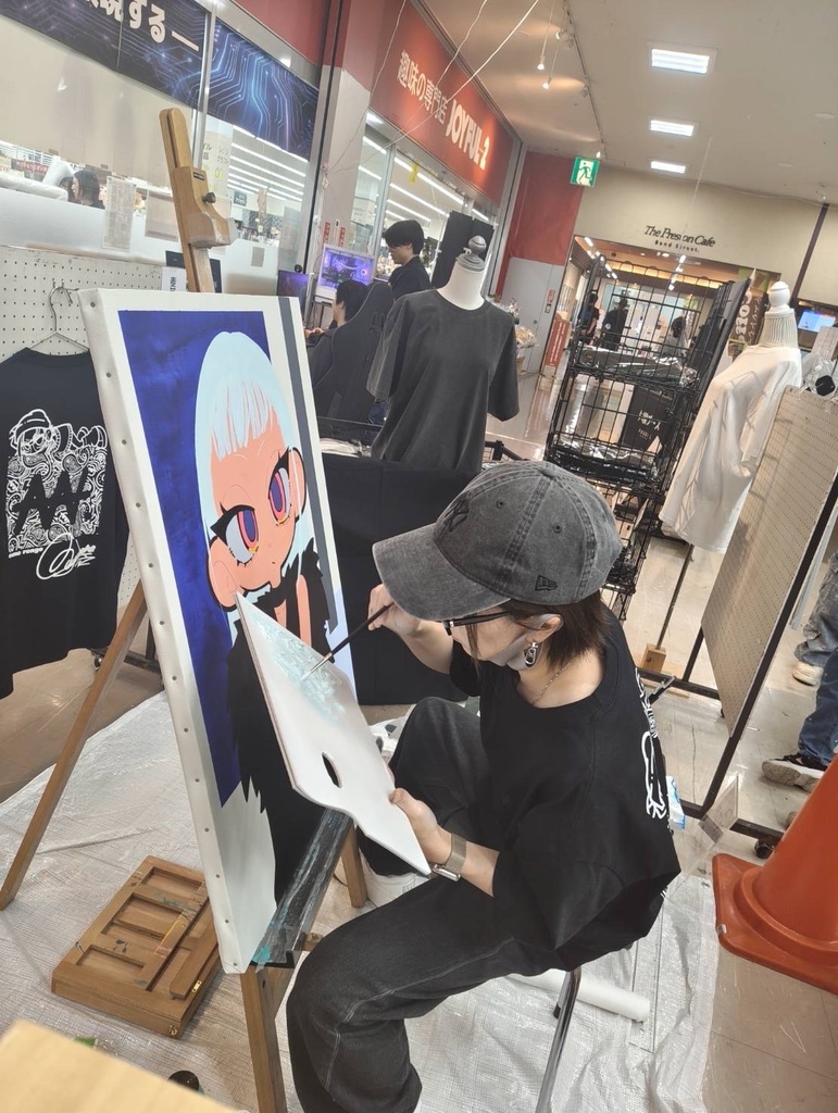 宇都宮POPUP ライブペイントキャンバス②
