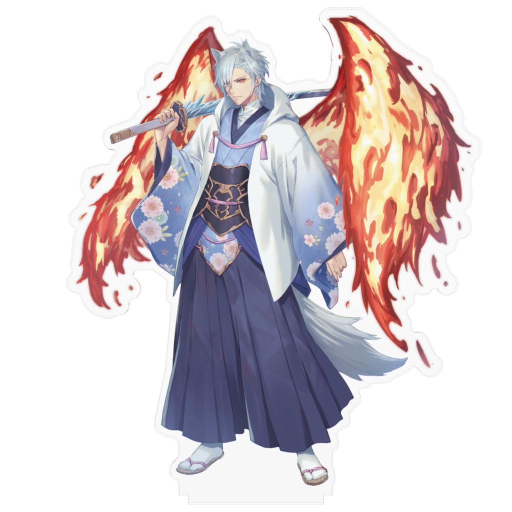 【Vtuber】銀桜の立ち絵アクリルフィギュア【百花繚乱プロジェクト】