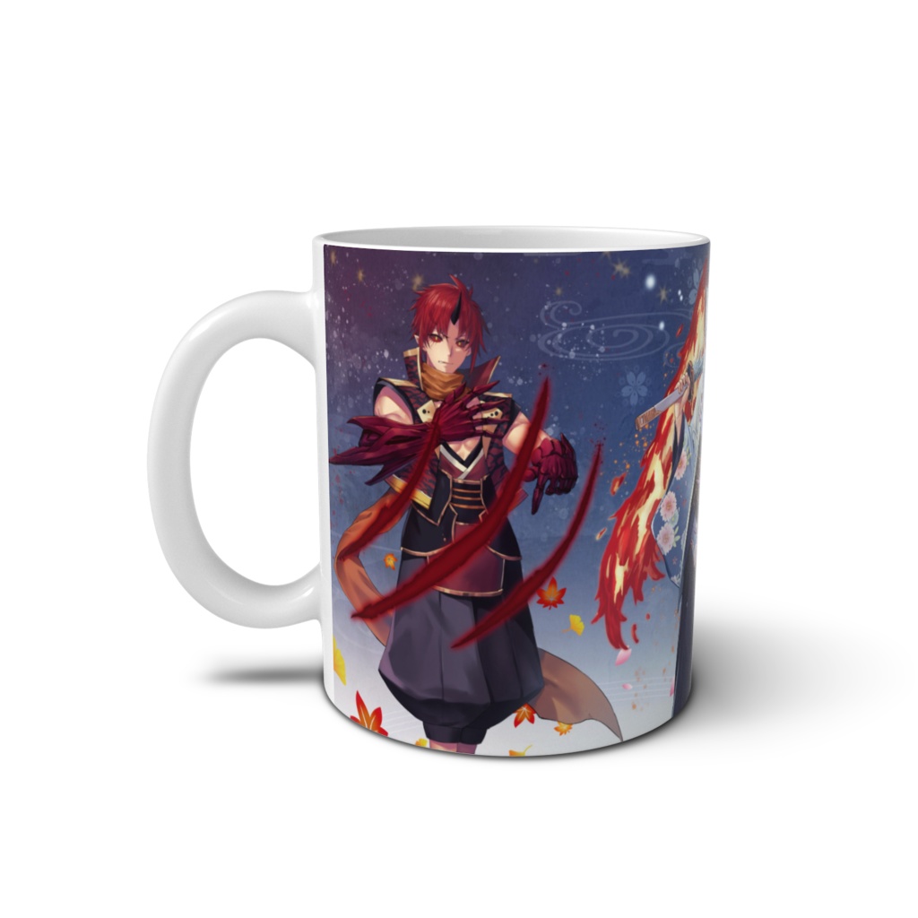 【Vtuber】百花繚乱の豪華マグカップ【オリジナルグッズ】