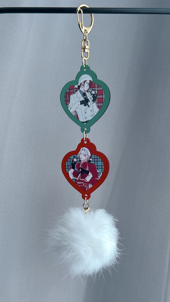 鶴雀クリスマスアクキー🎄