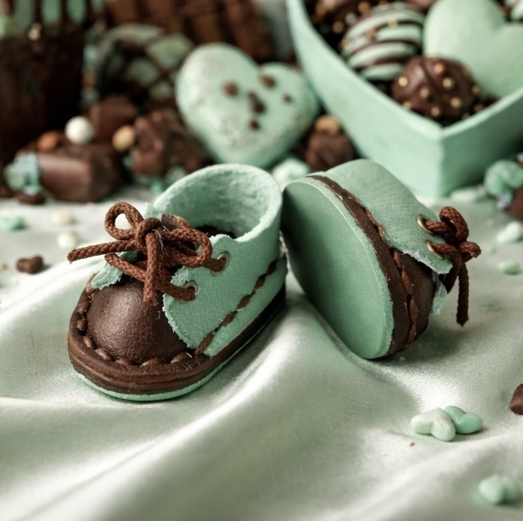 チョコミント靴バレンタイン オビツ11、9〜12cmぬい