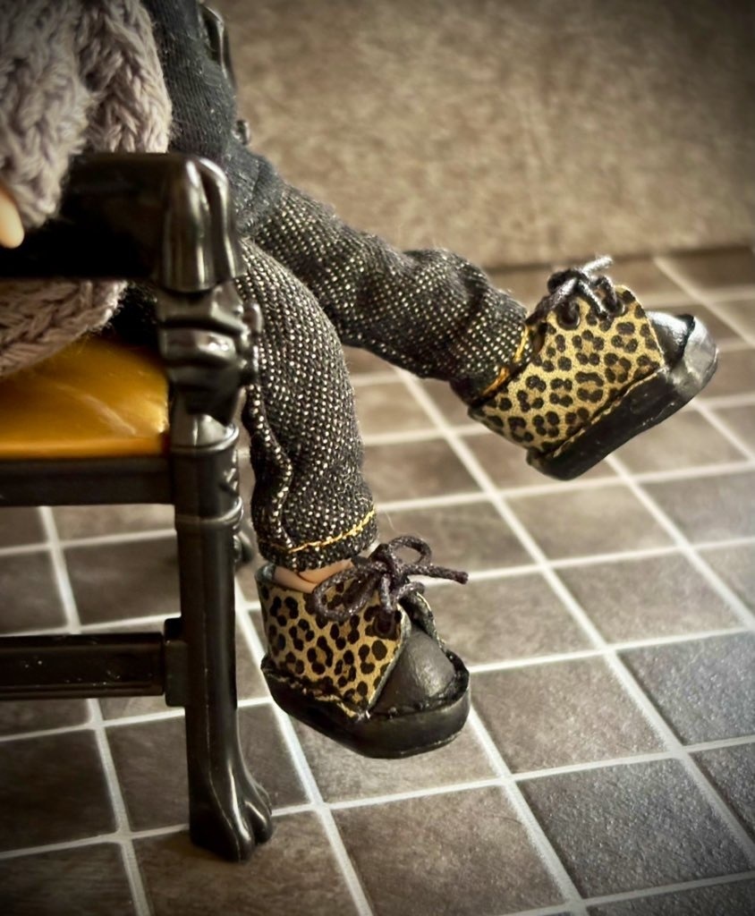 レオパード靴🐆10センチぬいオビツ11サイズ