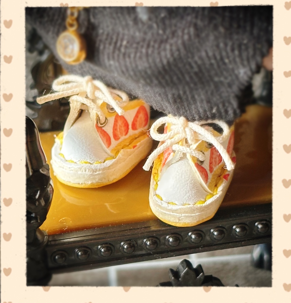 ショートケーキ🍰靴 オビツ11 10センチぬい