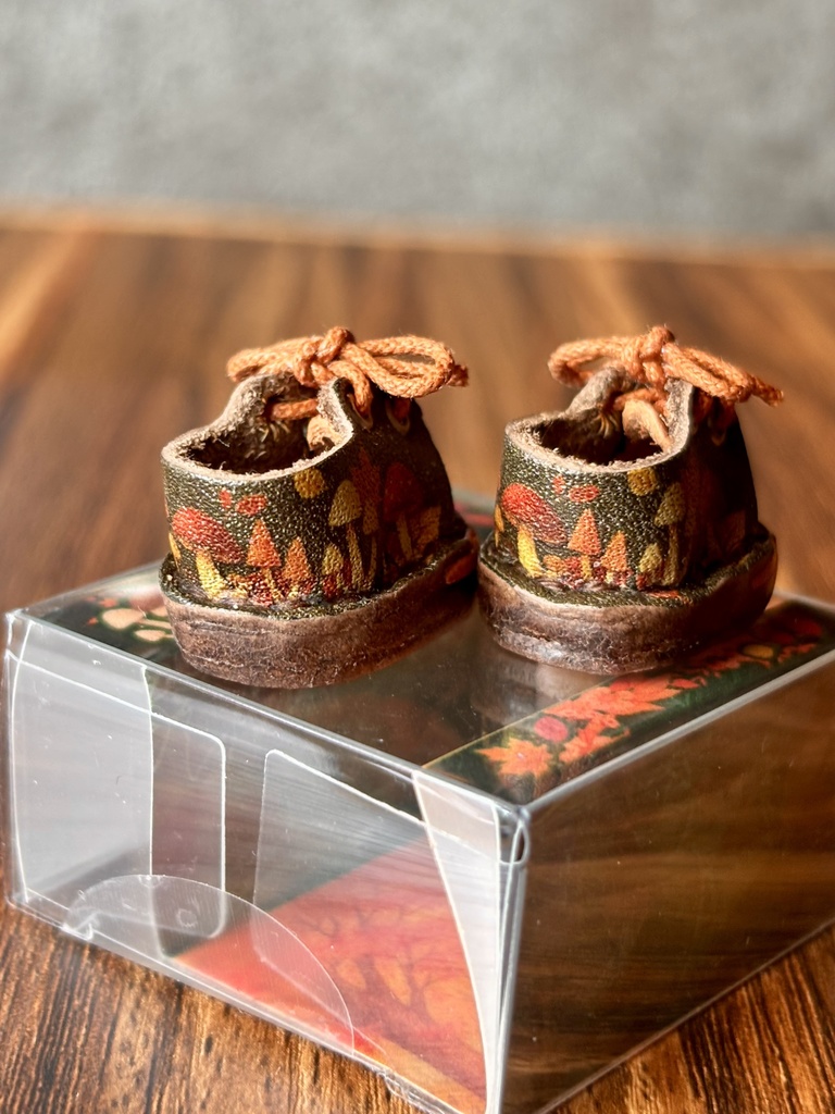 【秋冬限定】木の実ときのこの森便り オビツ11 10センチぬいサイズ靴