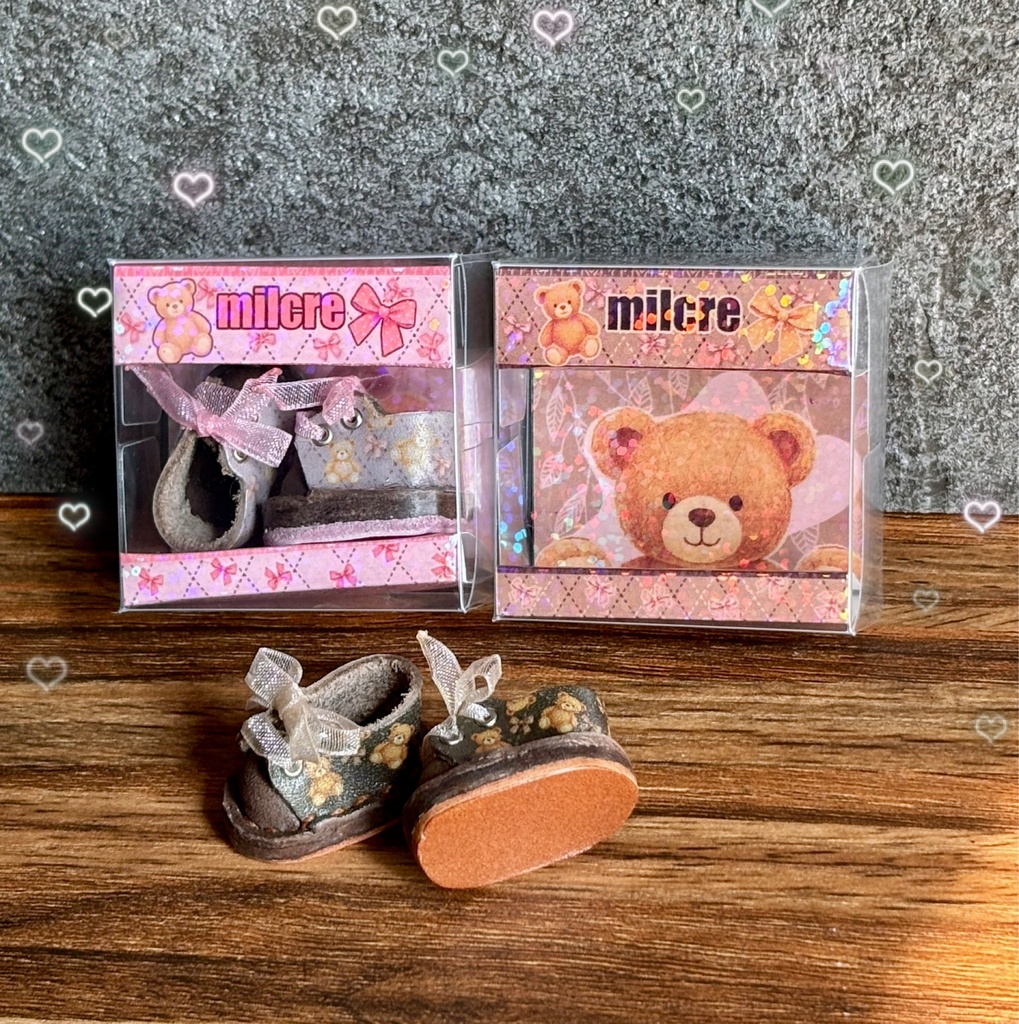 午後のテディベア🧸　オビツ11 10センチぬいサイズ靴