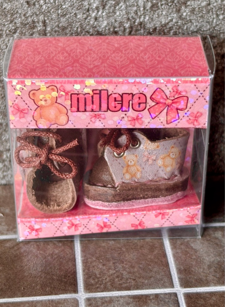 午後のテディベア🧸 オビツ11 10センチぬいサイズ紐靴