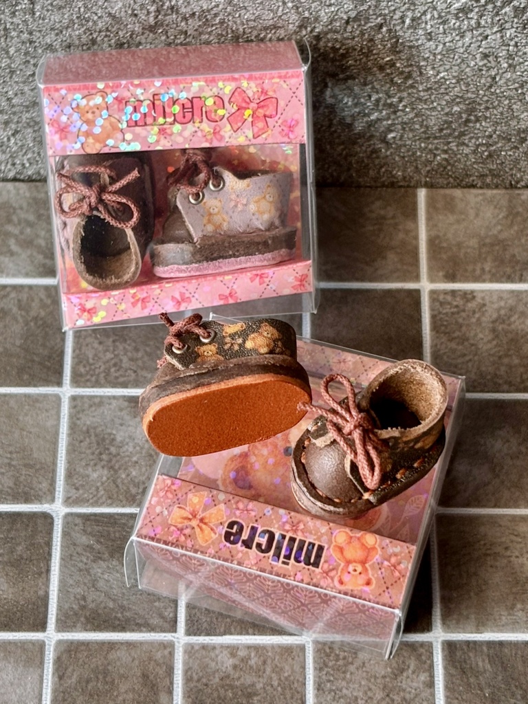 午後のテディベア🧸 オビツ11 10センチぬいサイズ紐靴