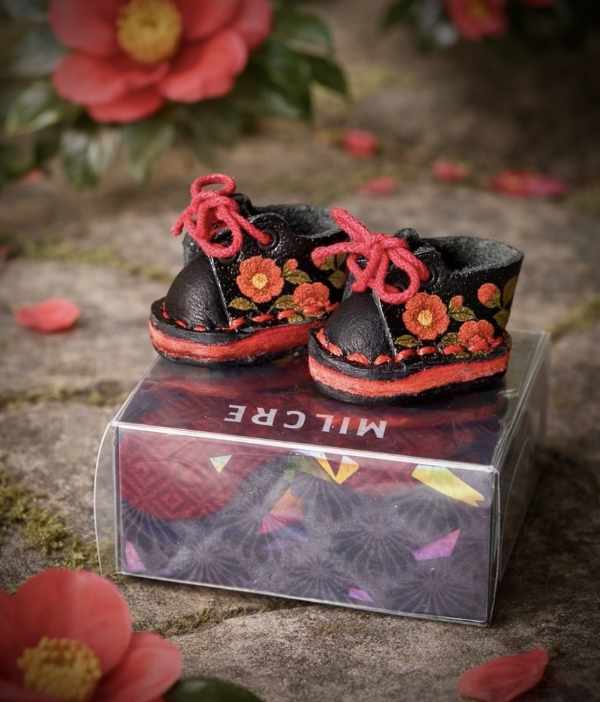 椿スニーカー 本革靴 10センチぬい オビツ11