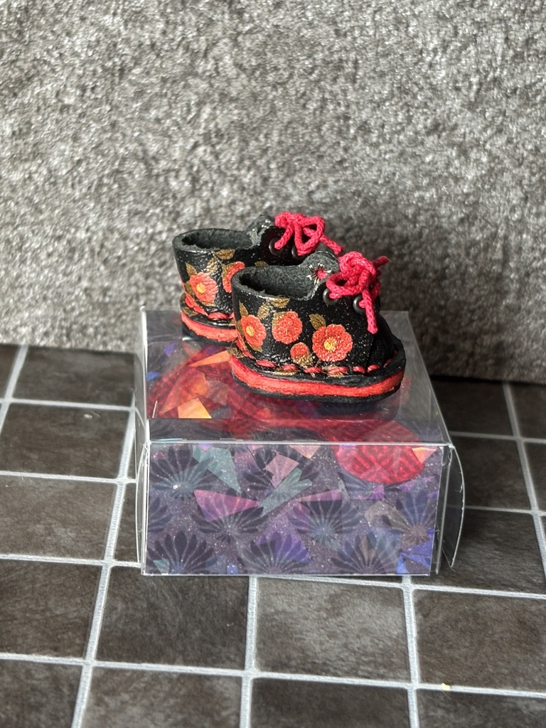 椿スニーカー 本革靴 10センチぬい オビツ11