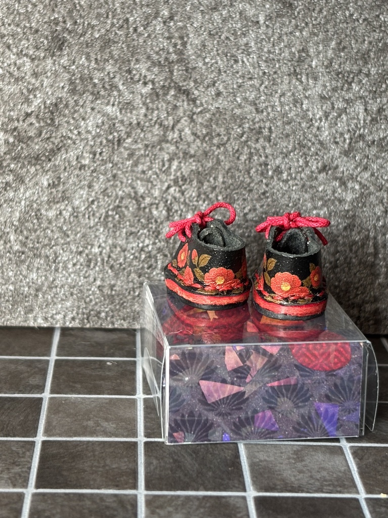 椿スニーカー 本革靴 10センチぬい オビツ11