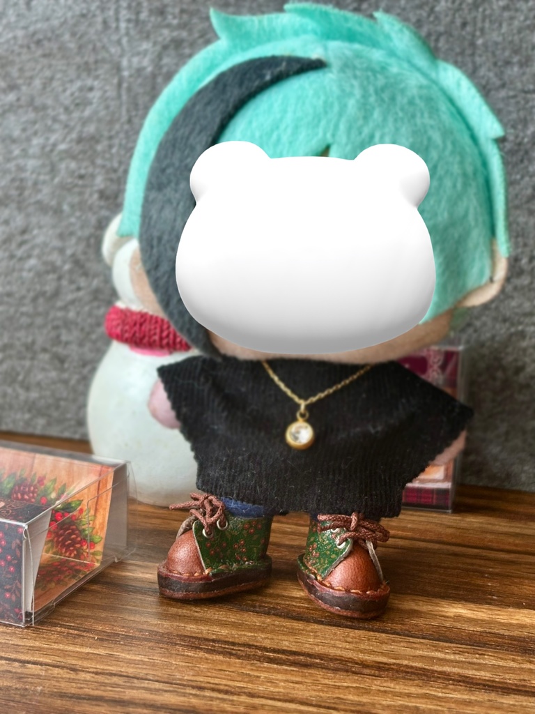 クリスマス過ぎても履けるクリスマス靴🎄 オビツ11 10cmぬい