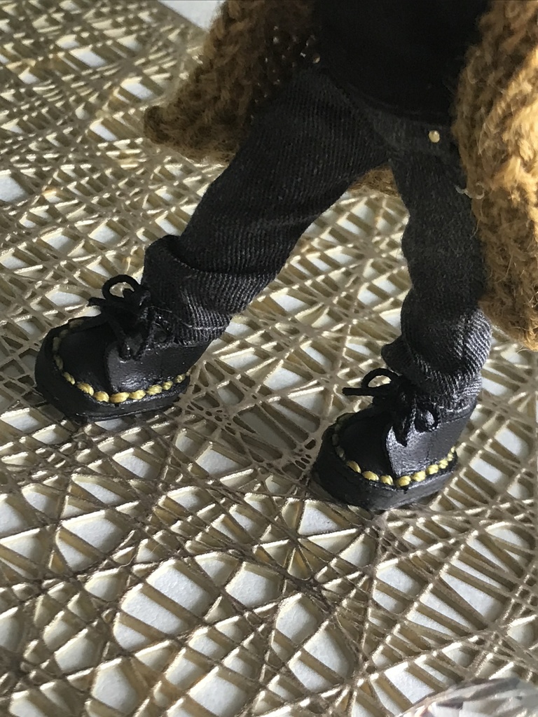 本革靴　オビツ11,9~12㎝ぬい