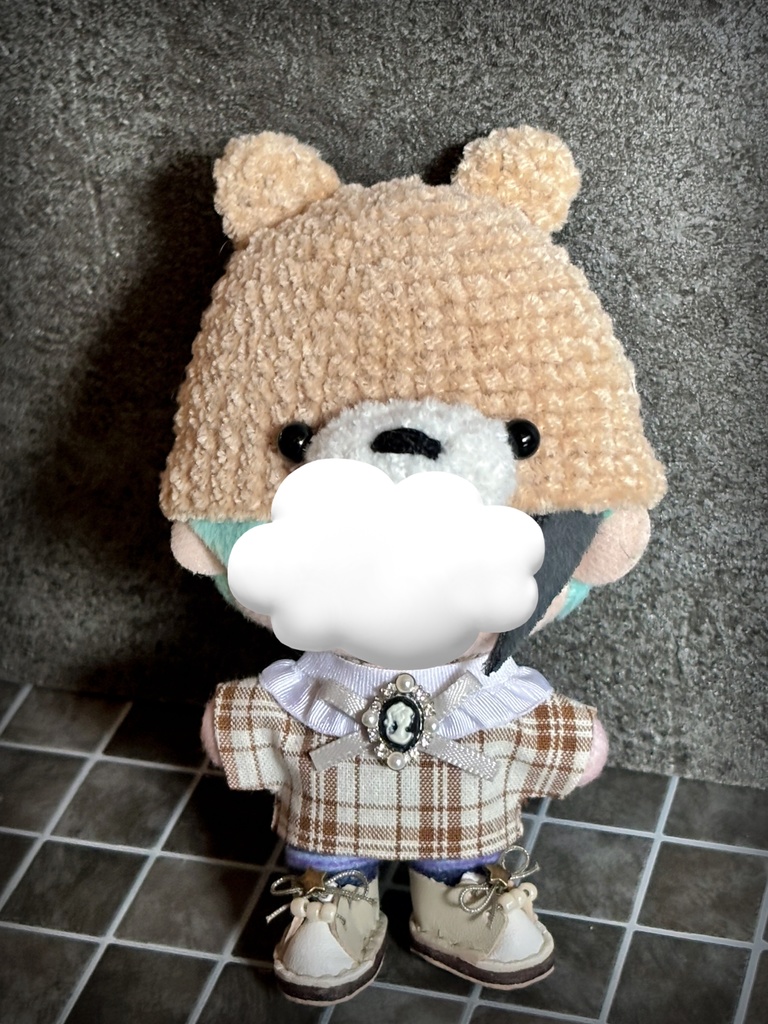 くまちゃん帽子🧸10㎝ぬいちゃん用