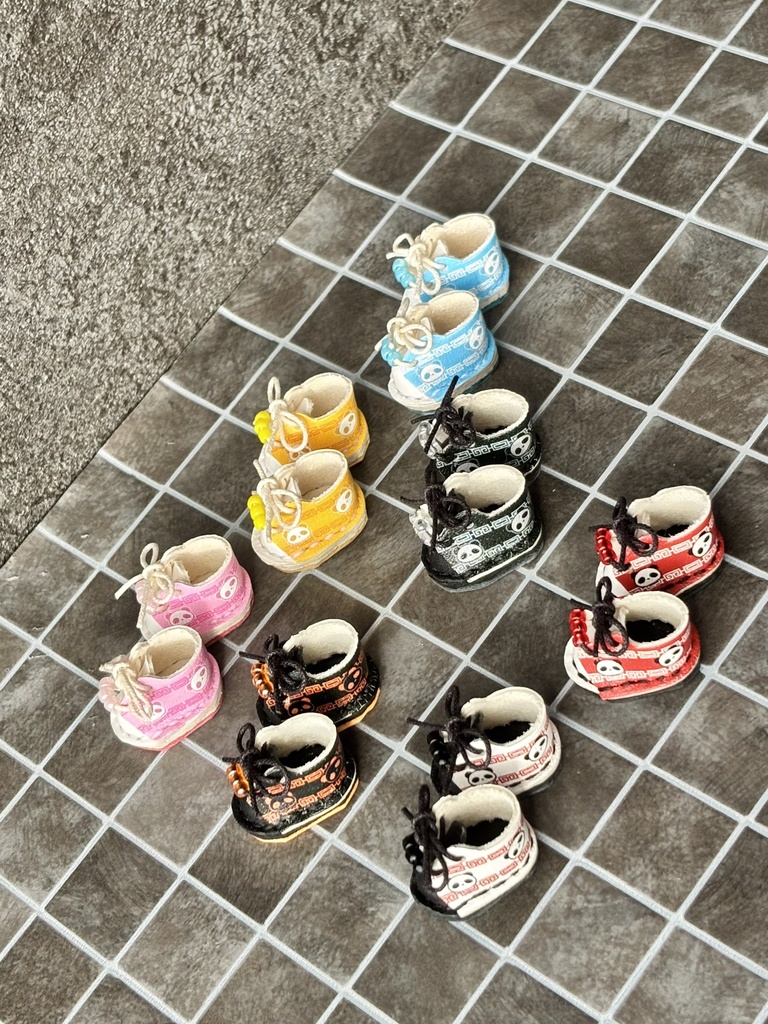 中華なお靴🐼 約9~12cmぬい、オビツ11サイズ