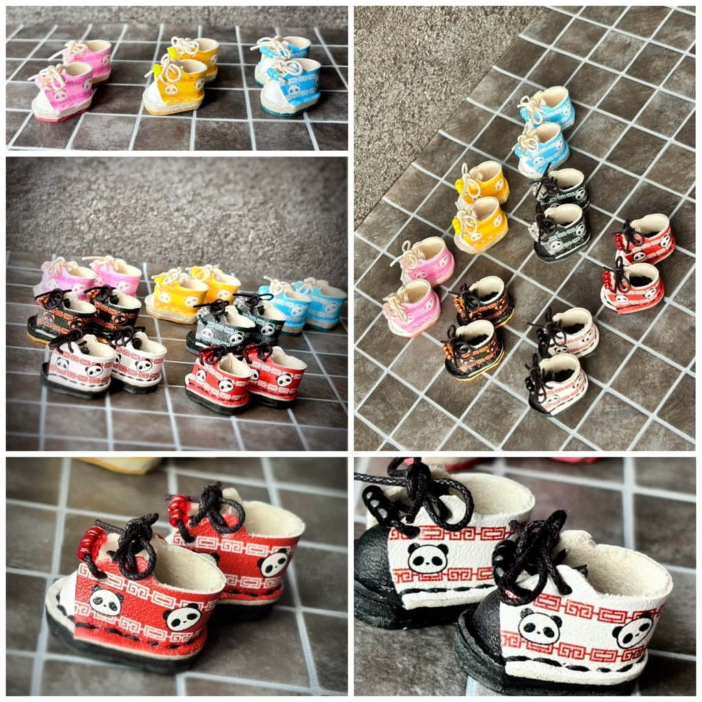 中華なお靴🐼　約9~12cmぬい、オビツ11サイズ