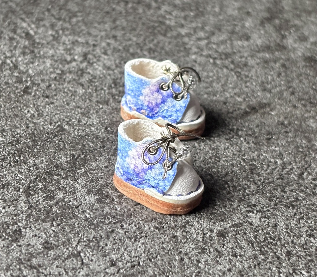 【梅雨限定☔️】紫陽花スニーカー 約9~12cmぬい オビツ11