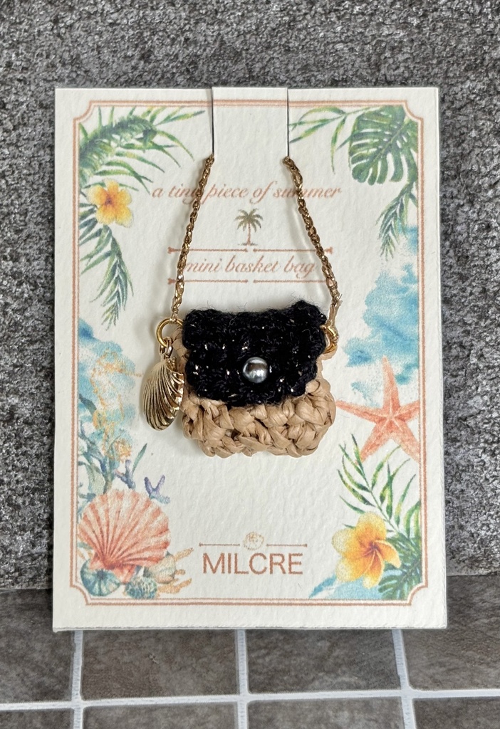 🏝️夏のショルダーかごバッグ 10cmぬいサイズ