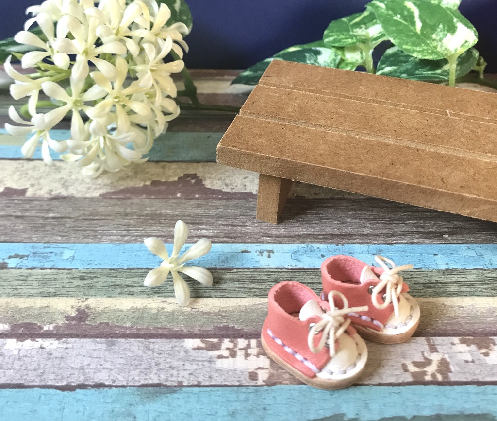 パステルカラー オビツ11 本革靴