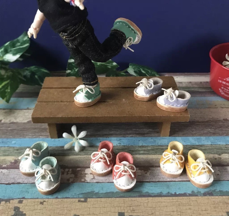 パステルカラー オビツ11 本革靴