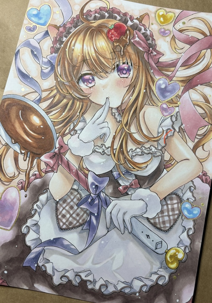 【直筆原画】オリジナル 2026バレンタインday【手描きイラスト】