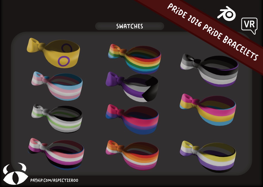 2026 Pride Bracelets - Accessory for VRChat