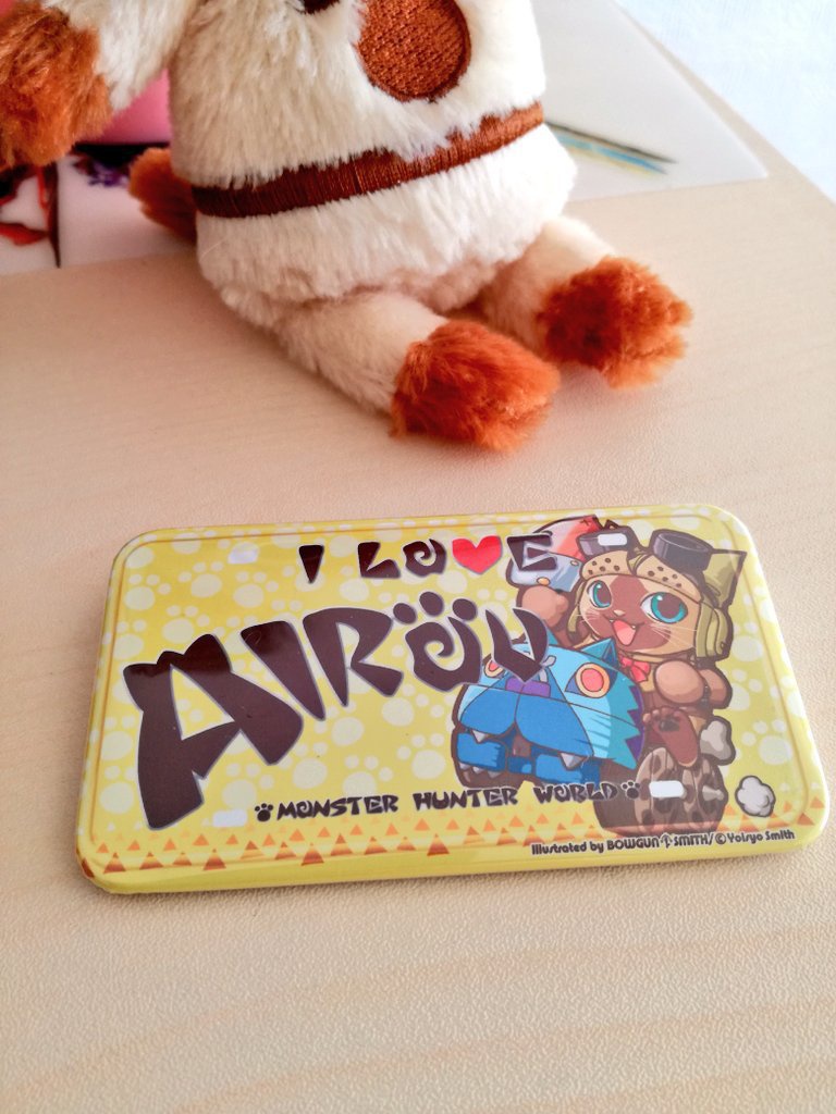 【モンハン】狩ナンバープレート風缶バッジ